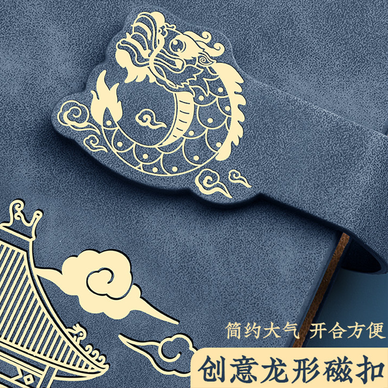 A5国潮活页笔记本本子加厚a5笔记本可拆卸商务办公记事本横线替芯|undefined