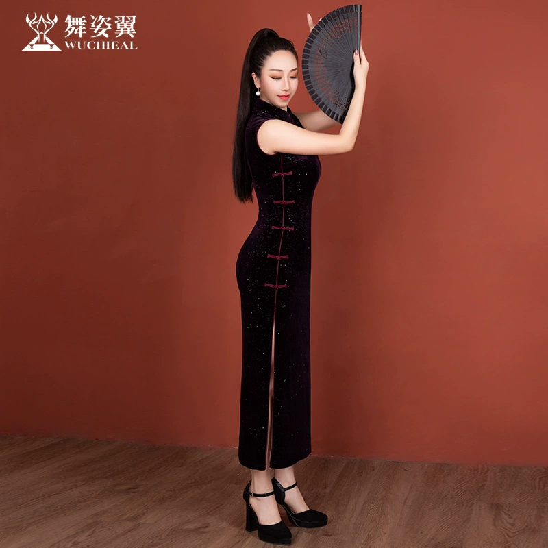 Dance Wings 2024 Новая классическая тренировочная одежда для подиума, практика кат-ка Cheongsam XT1156