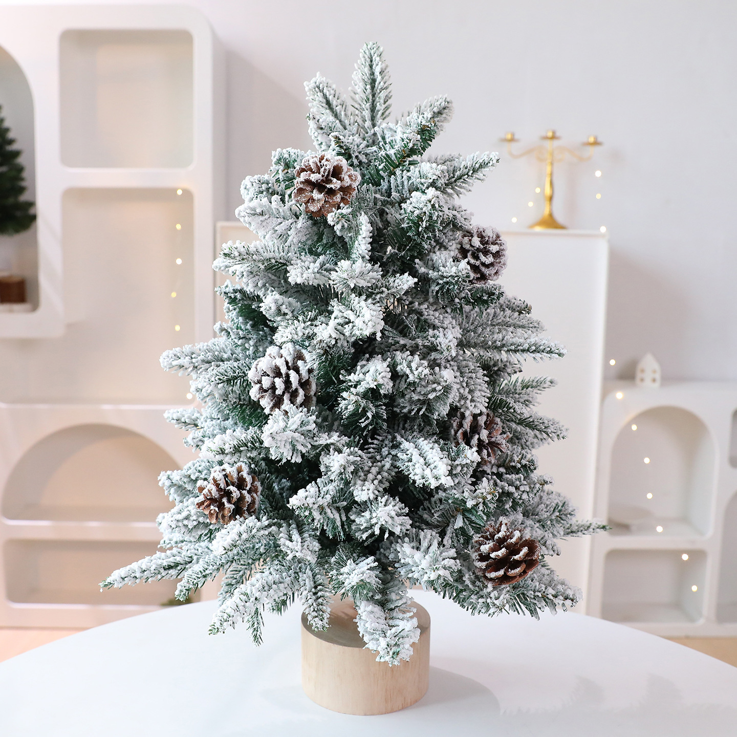 Shengyuan's New Encrypted Pointed PE/PVC Desktop Christmas Tree Ornaments Christmas Home Christmas Tree Window Ornaments_voghion.com