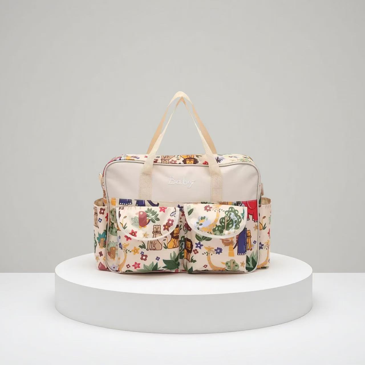 新品多功能时尚妈咪包 防水手提斜跨单肩包妈妈包 外出母婴包现货