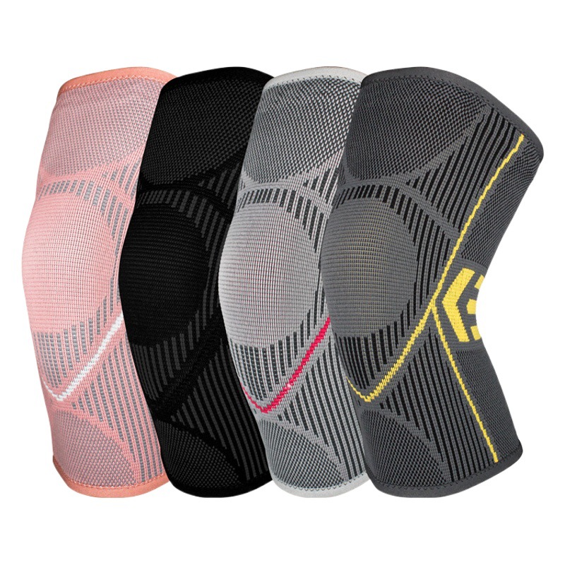 Nylon de silicona antideslizante rodilla caliente almohadilla elástica de punto ciclismo corriendo deportes de protección al aire libre baloncesto transpirable polainas image 1