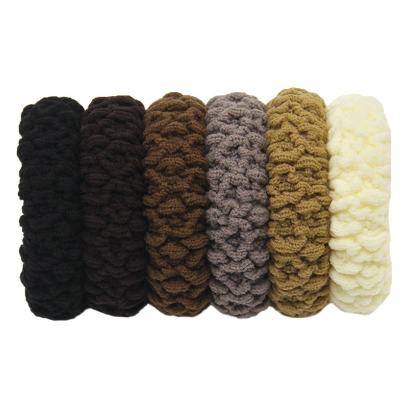 Grueso grueso alto anillo de toalla elástica color sin costuras anillo de pelo Cola de Caballo cuerda de pelo no duele la banda de goma para las mujeres