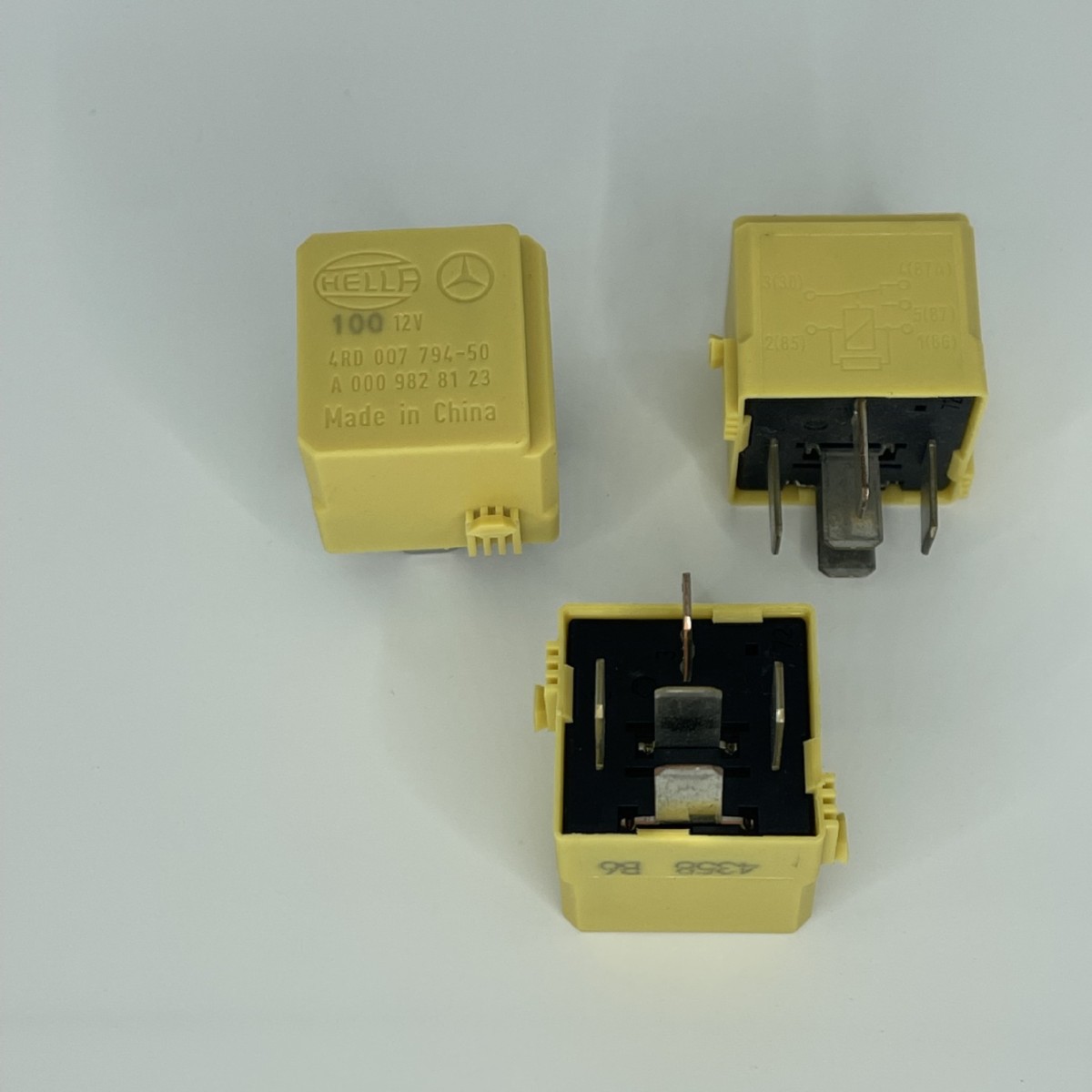 海拉继电器4RD00779450奔驰黄色继电器A0009828123