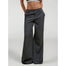 T 84688 Women's black wide leg suit pants Ůʿ��ɫ������װ��