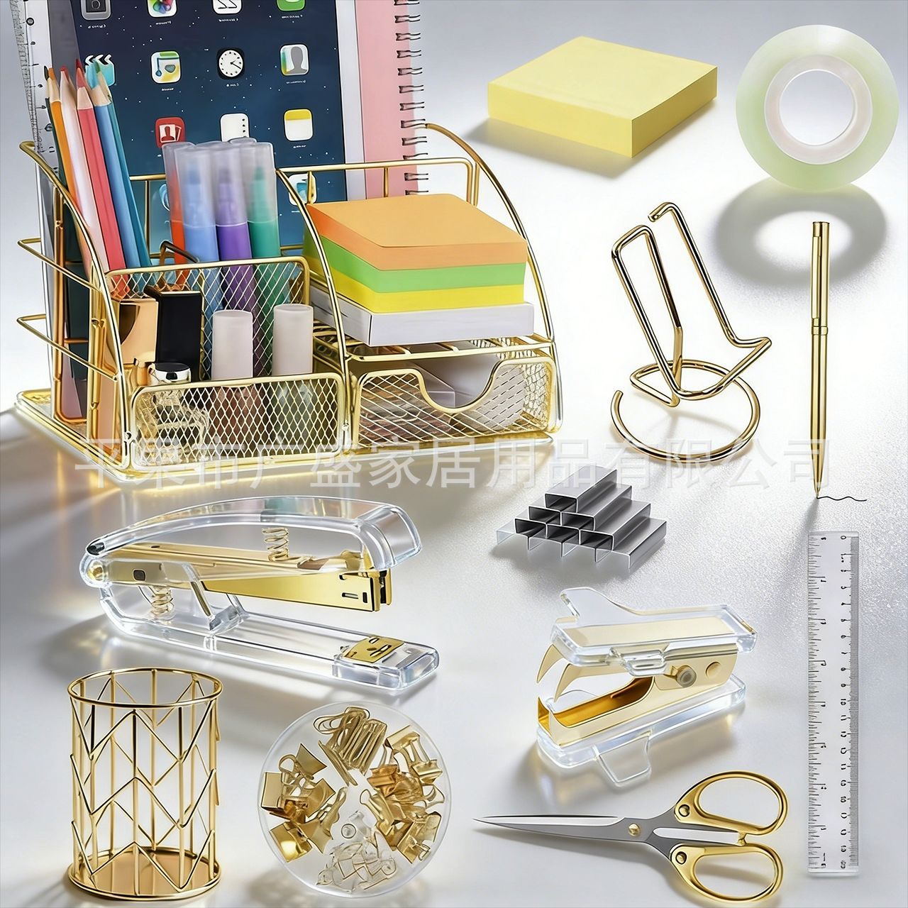 데스크탑 저장 상자 01 모조 금 12 피스 세트