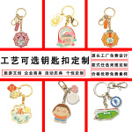 定制金属钥匙扣 创意钥匙链 赠品广告促销小礼品挂件旅游纪念定做