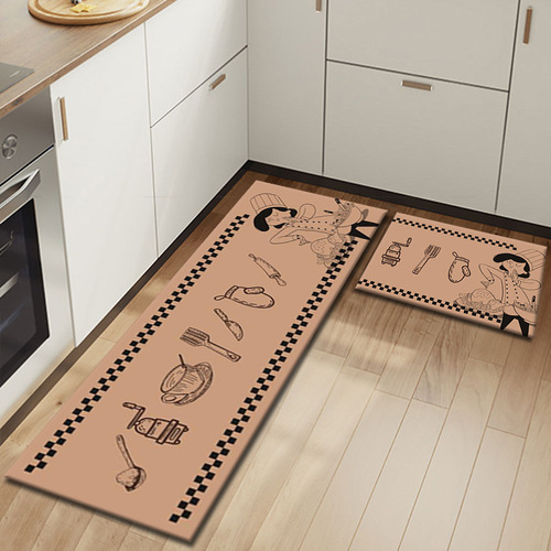 Factory Wholesale Nordic Kitchen Mat Simple Home Kitchen Rugs Entrance Door Mat Bathroom Absorbent Foot Mat Floor Mat
