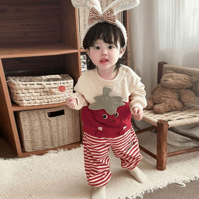 女宝早秋穿搭洋气上衣长裤两件套秋装婴儿可爱超萌衣服秋季套装|undefined