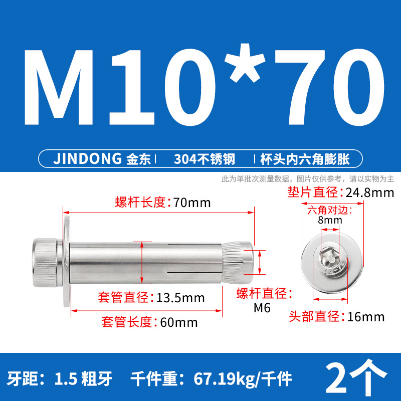Анкерный болт All Directions M6*40 шестигранный