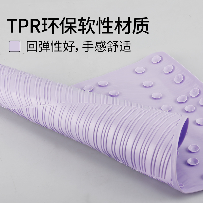 67*37 cuadrado baño antideslizante estera fuerte ventosa TPR alfombra de baño antideslizante alfombra de baño alfombra de bañera