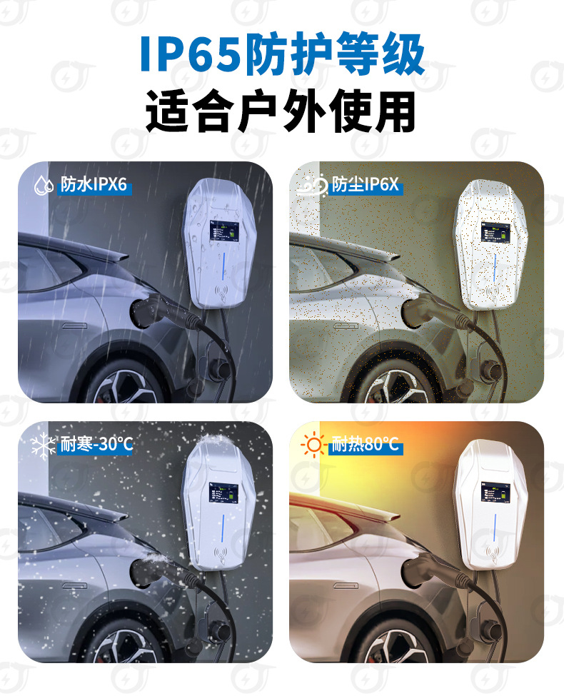 New Energy Vehicle Charging Pile 7Kw Household American Standard Type1 Ac J1772 with App Bluetooth Swipe Card 32A