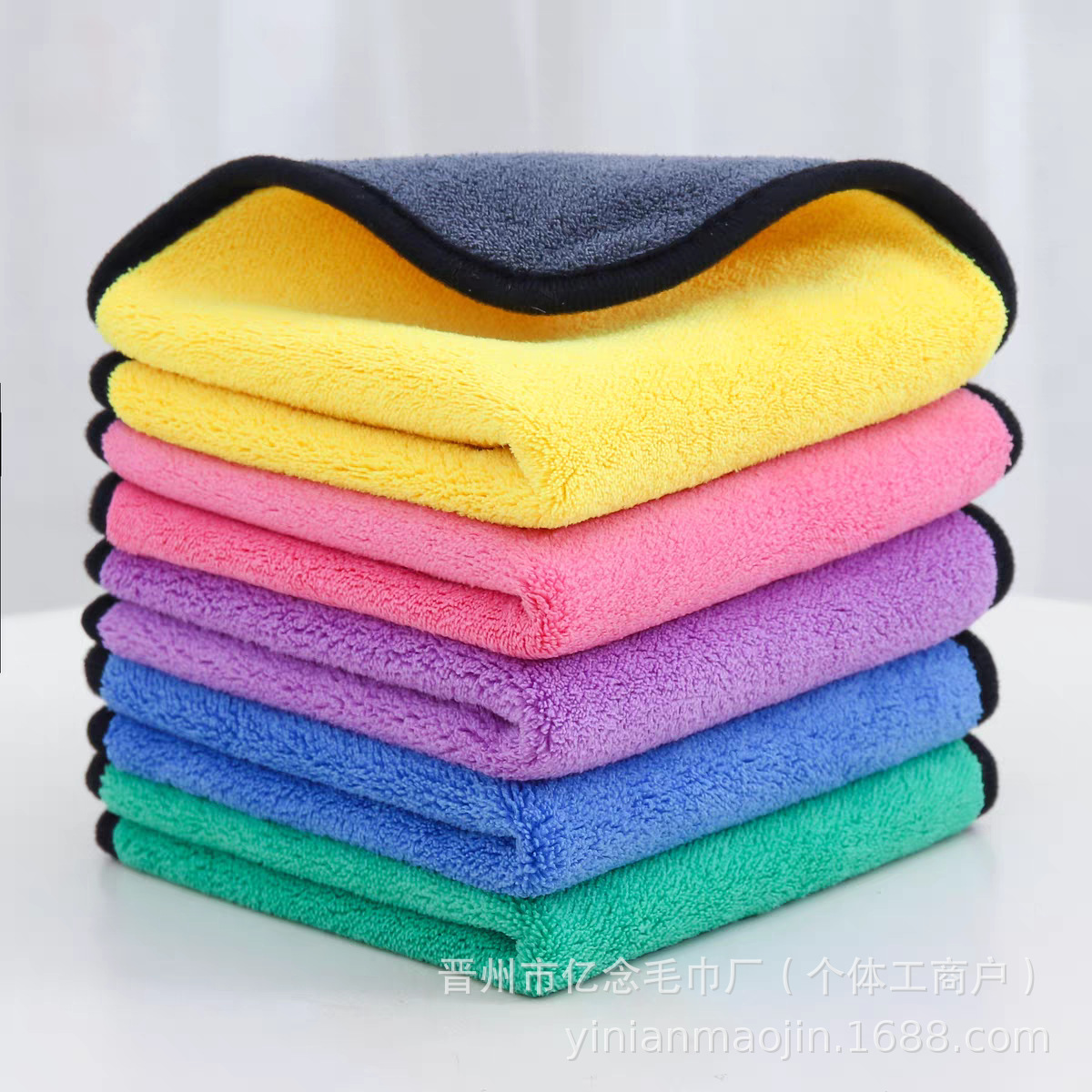 Manufacturer Wholesale Double-Sided Cleaning Cloth for Floor Cleaning, Housekeeping, Kitchen Cleaning, Thickened, Absorbent, Lint-Free, Traceless Towel