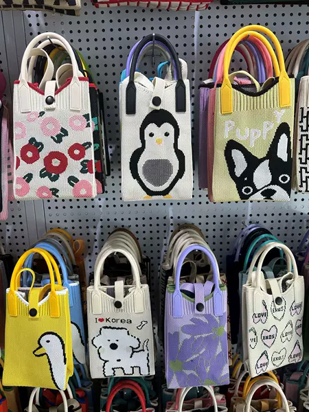 2026 Summer Fresh and Sweet Cartoon Woven Small Square Bag for Women, Lightweight Crossbody Shoulder Bag for Daily Use