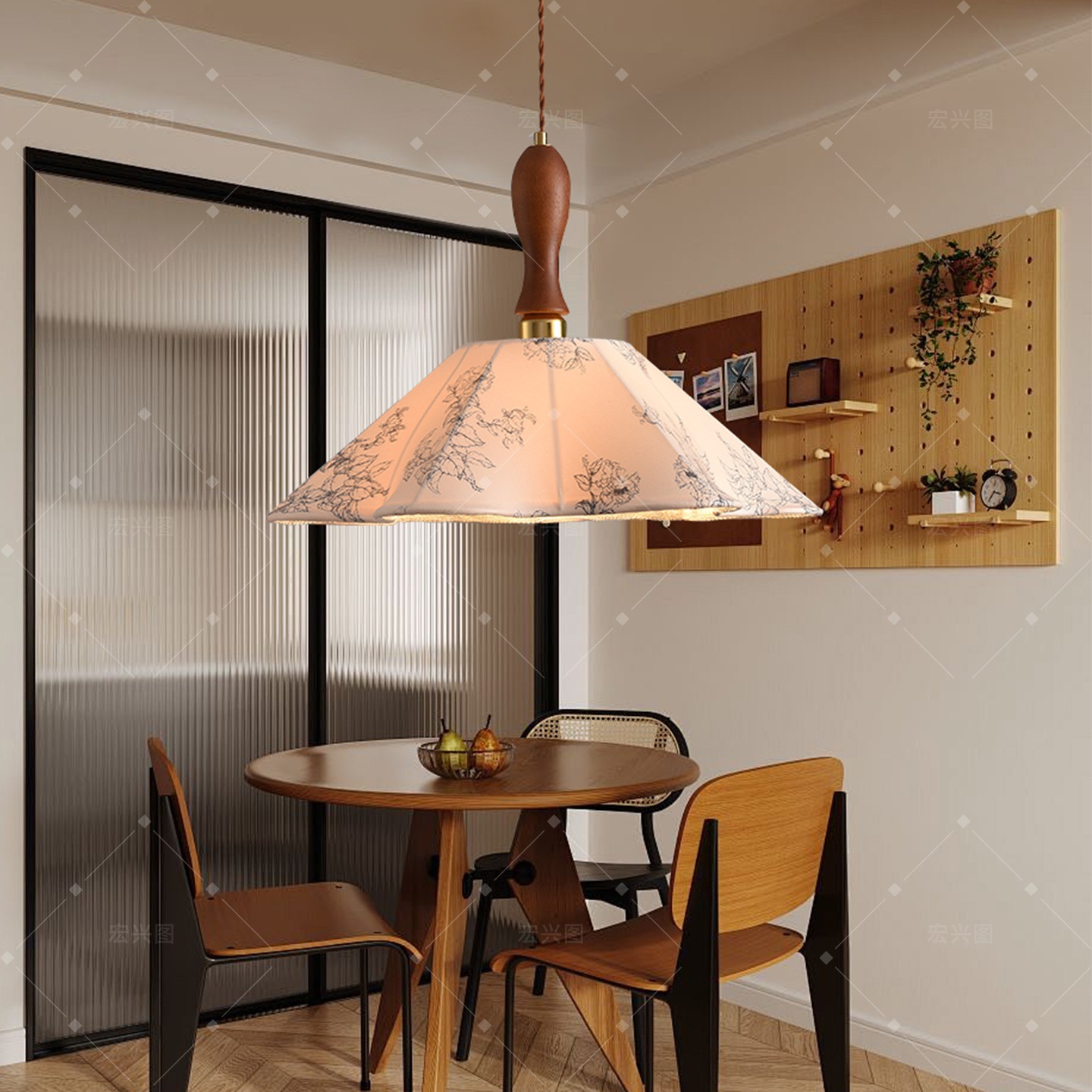 Red popularidad de estilo japonés retró tela cabecera bar tronco pequeño candelabro nórdico sala de té sala de estar comedor candelabro