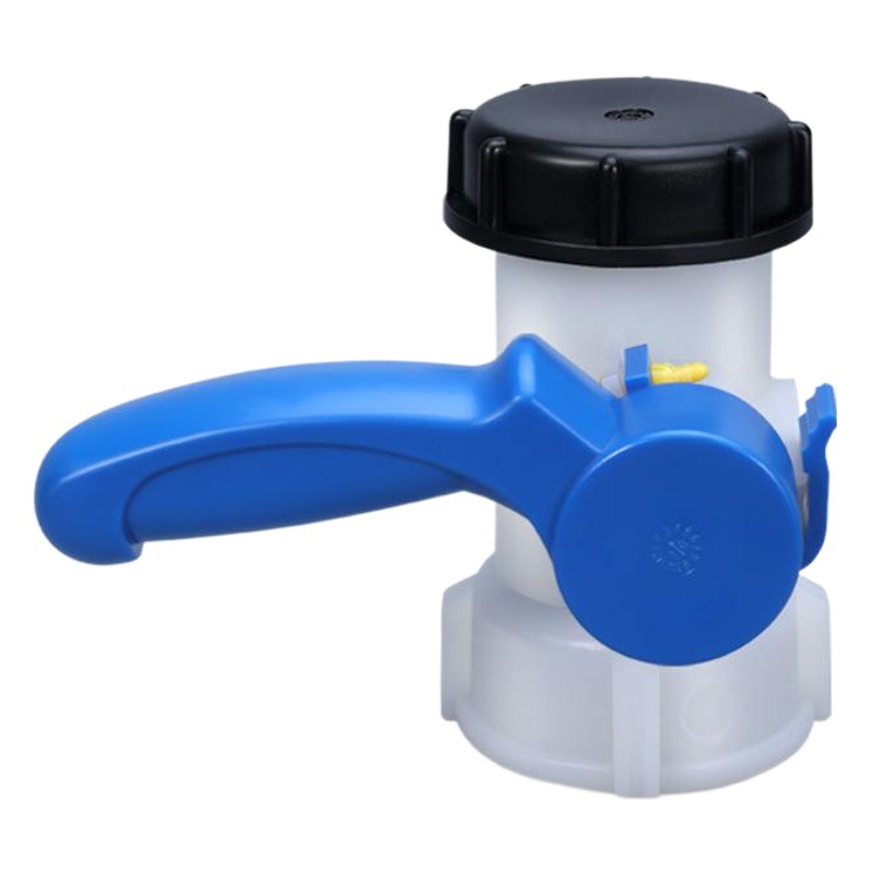 Válvula de barril de 1000 litros accesorios 50 válvula de bola DN40 válvula de mariposa contenedor interruptor de alimentación 62mm-75mm interfaz