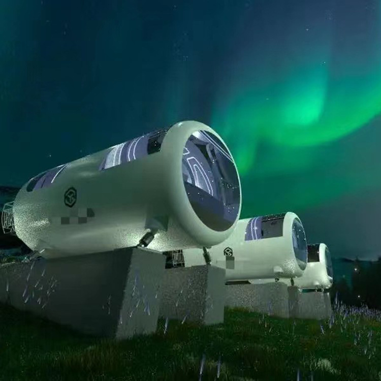 Lubangzhu cápsula espacial móvil B & B grande de gama alta Camp Car ayuda a construir el país más hermoso