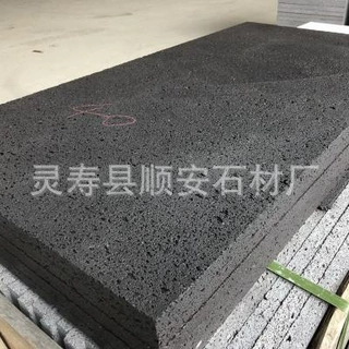 定制黑洞石火山石板材别墅背景墙外墙造景文化石公园铺路火山岩