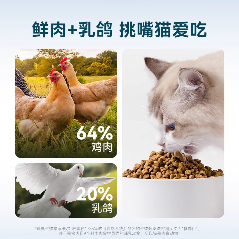 Comida para gatos horneada a baja temperatura, carne fresca, alimento básico para palomas, gatos adultos, gatitos, precio completo, pastel de leche, comida para gatos, comida para mascotas