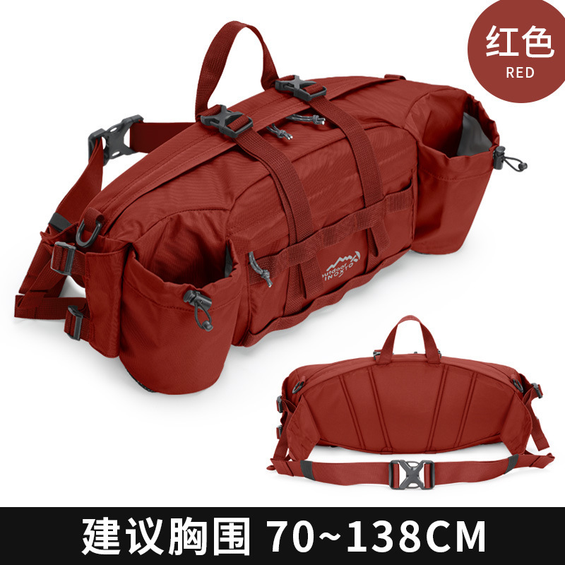 INOXTO イーグル柄 アウトドア ウエストバッグ 通気性 多層式 登山用 水筒 フィットネス 旅行 タクティカルバッグ アウトドア スポーツバッグ|undefined