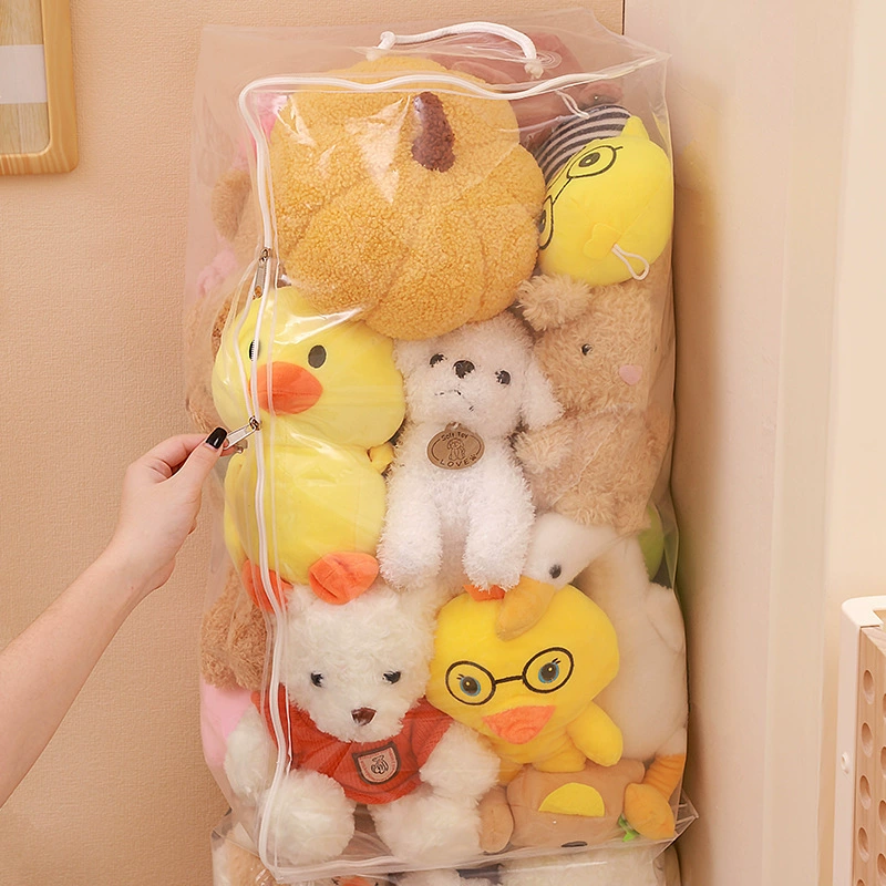 Doll, storage bag, plush toy, storage system with zipper