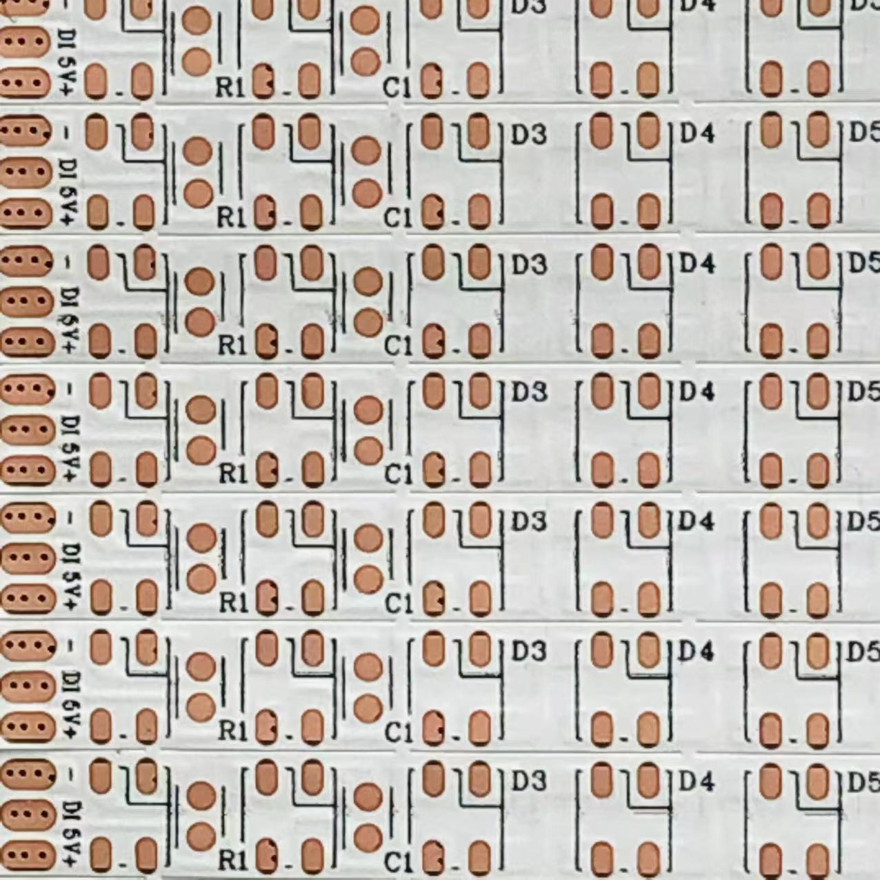 FPC柔性线路板4040幻彩 四脚 5V 10D/PCS 69*5MM*343PCS 双面白膜