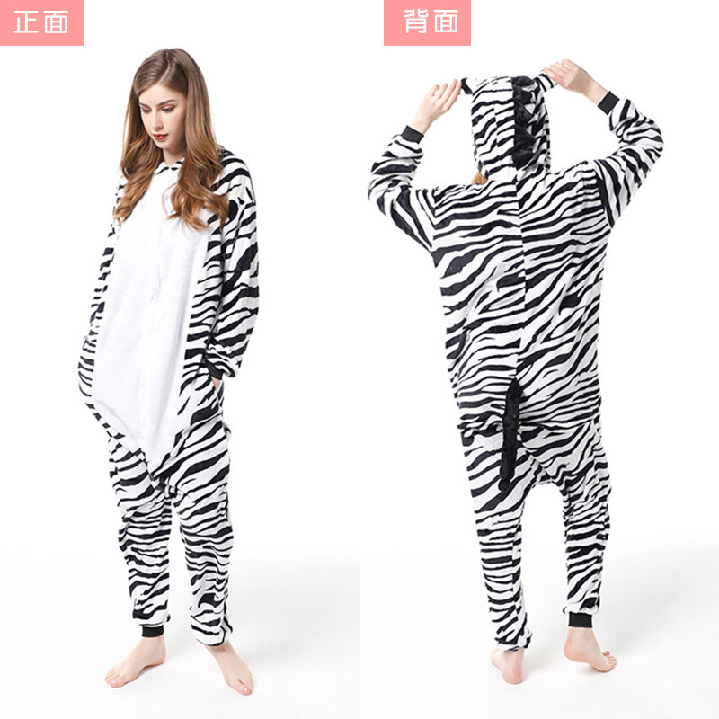 Otoño y invierno serie de animales de flanela de dibujos animados mono Goku polvo cerdo padres e hijos pareja ropa de casa interacción padre-hijo