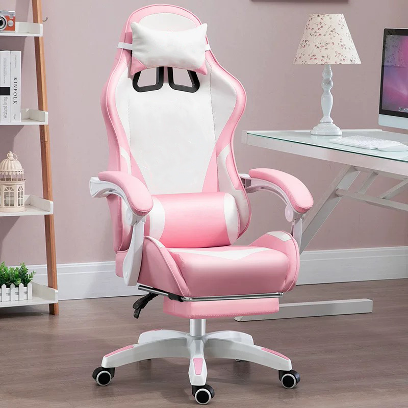 silla de deportes electrónicos para niñas silla de computadora doméstica silla de oficina cómoda silla de estudio de transmisión en vivo silla moderna simple image 4