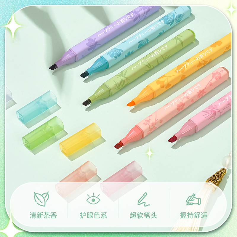 Bolígrafos creativos para estudiantes, herramientas de pintura de protección ocular, resaltadores, marcas de bolígrafos clave, venta al por mayor para estudiantes de primaria