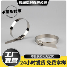 304钢扎带户外自锁式扎带 批发捆绑带卡扣绑带4.6 7.9不锈钢扎带