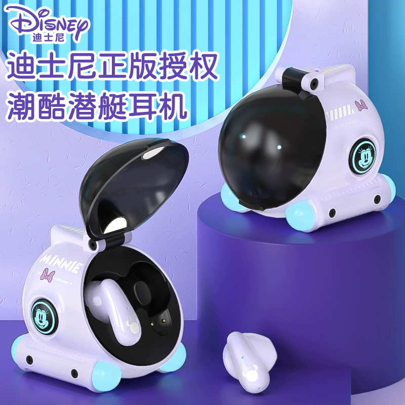 Наушники совместимые, Disney, Apple, трендовые удлинённые, Bluetooth, для Android