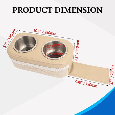 Avtomobil ehtiyat hissələri Drink Holder, Cup Holder - khaki