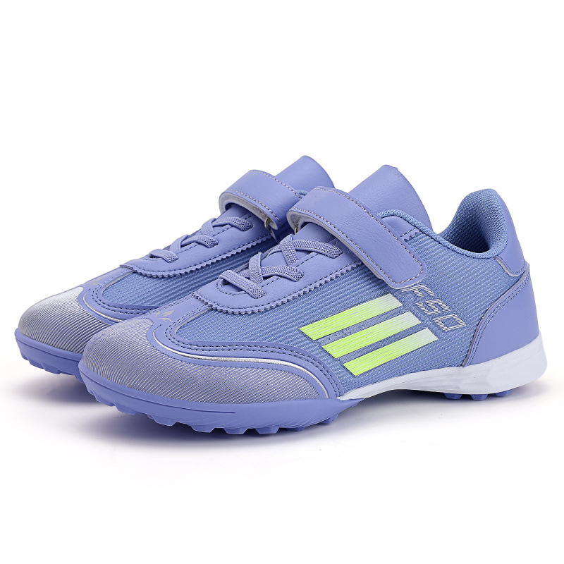 Zapatillas de Fútbol de Caña Baja para Niños F50 con Tacos Largos de PU, Malla y Caucho Transpirable