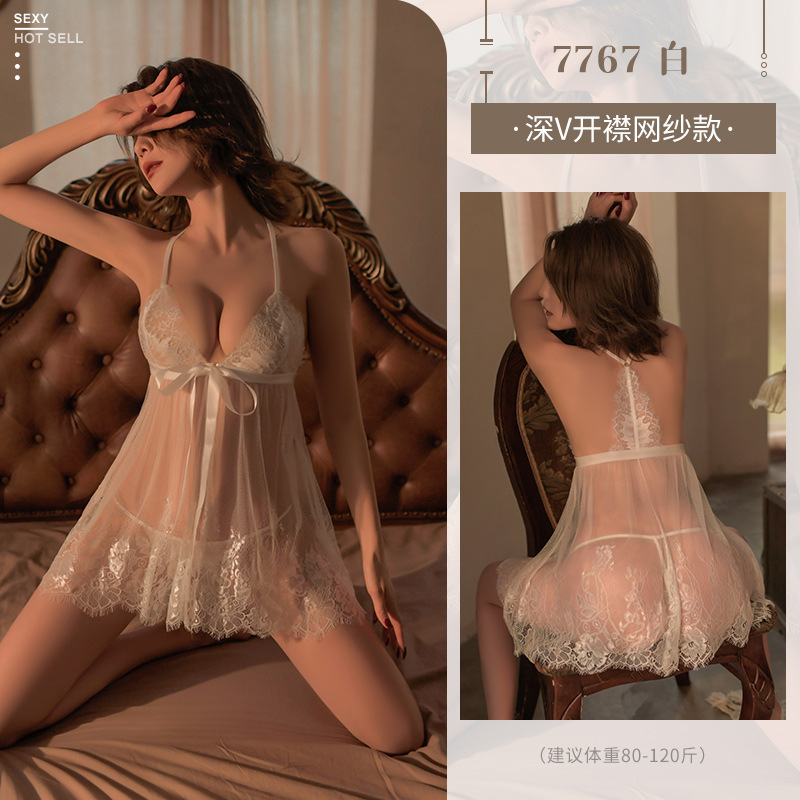 Lingería atractiva pura ropa de dormir de mujer tamaño grande al por mayor 77507797 / 7891 / 7834 image 9