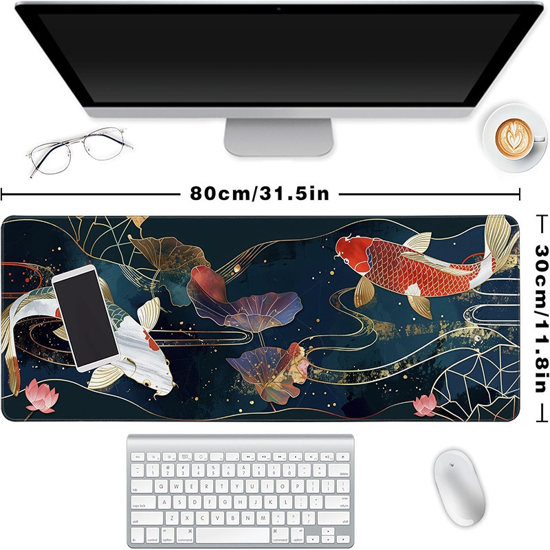 Keyboard and Laptop Gaming Desk Mat for Cross-Border Shipping, Mouse Pad for Office, Large Size with Stitched Edges, Cute Design Keyboard and Laptop Gaming Desk Mat for Cross-Border Shipping, Mouse Pad for Office, Large Size with Stitched Edges, Cute Design