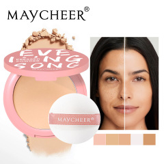 MAYCHEER ソフトライトパウダー、長持ちするメイクアップ、クリアルースパウダー、明るく補うメイクアップ、ナチュラルコンシーラー、オイルコントロール、越境貿易
