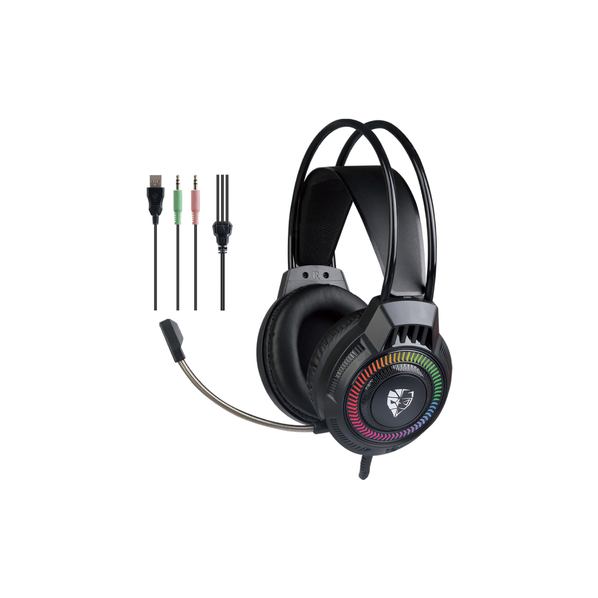 Suministro directo de fábrica 705 Auriculares auriculares e-sports juego con cable auriculares USB auriculares RGB luminoso