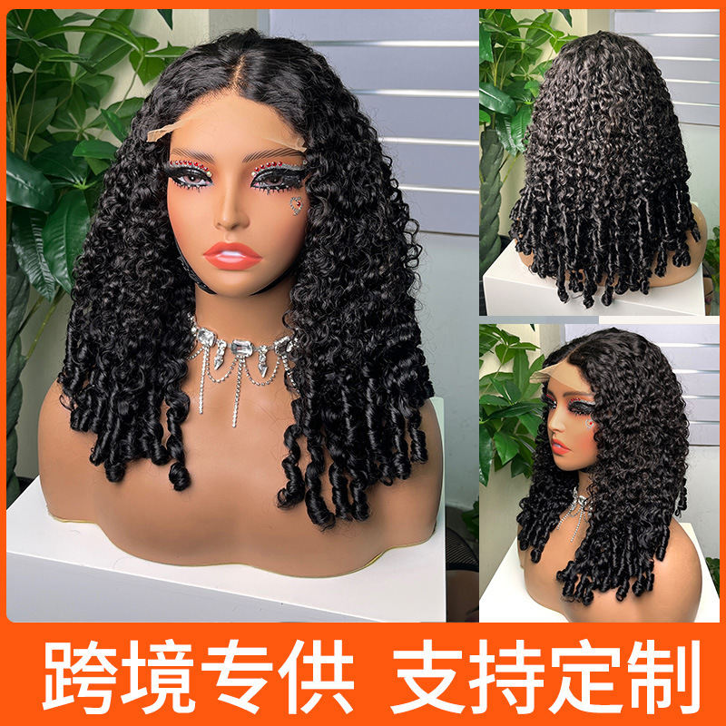 Lace Front Wig African Women's Real Hair Hot 5*5 Sdd Pixie Wighumanhairwig