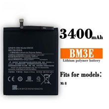 0ae适用于小米Mi8手机电池BM3E大容量内置充电板3400mah