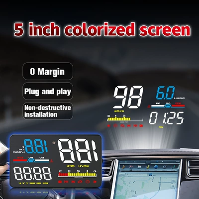 Car Head-Up Display Obd High-Definition Vehicle HUD