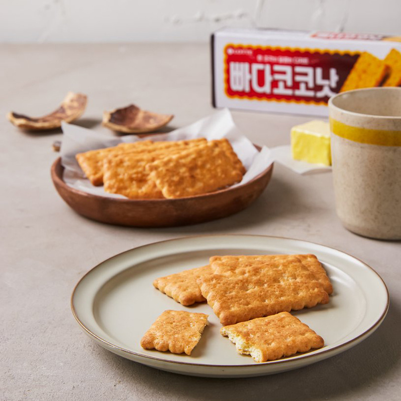 Korean imported food Lotte Lotte coconut milk biscuits 100g…