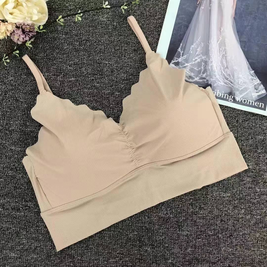 Nueva taza fija sin marcas de alta calidad chaleco de dama sin anillo de acero bra de yoga ropa interior deportiva mujer al por mayor