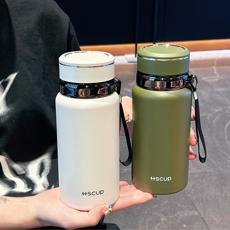 New 316 stainless steel thermos cup large capacity portable portable tea separation cup high color value car cup