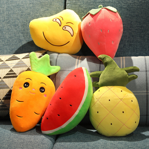 New 8-inch Plush Doll with Feathery Cotton Filling, Premium Gacha Machine Character, Cute Stuffed Animal, Fruit Plush Doll Toy