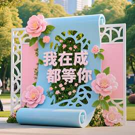 大型户外园林景观爱心向日葵商场美陈装饰创意网红玻璃钢雕塑摆件