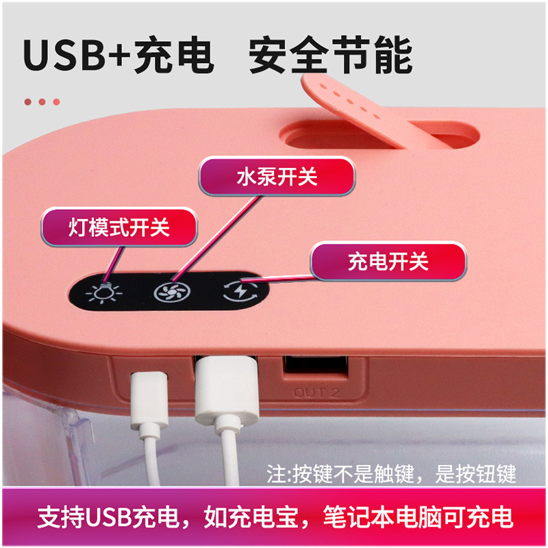 Pecera ovalada de escritorio con oxigenación y filtración de acrílico, pecera integrada para peces betta con luz USB, sin necesidad de cambiar el agua, pecera ornamental.