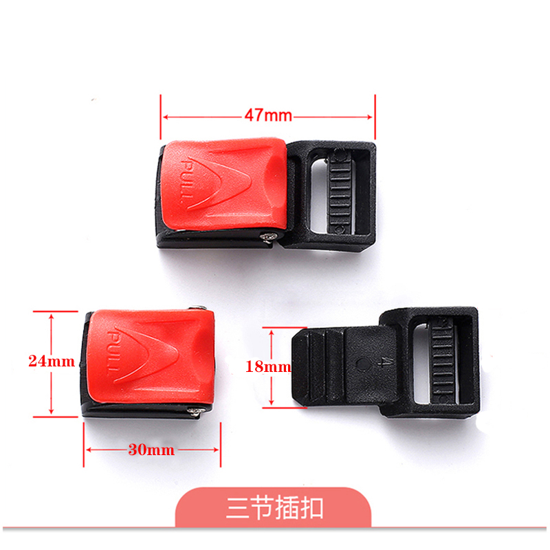Helmet accessory buckle, electric motorcycle helmet strap buckle, universal plastic chin strap clasp