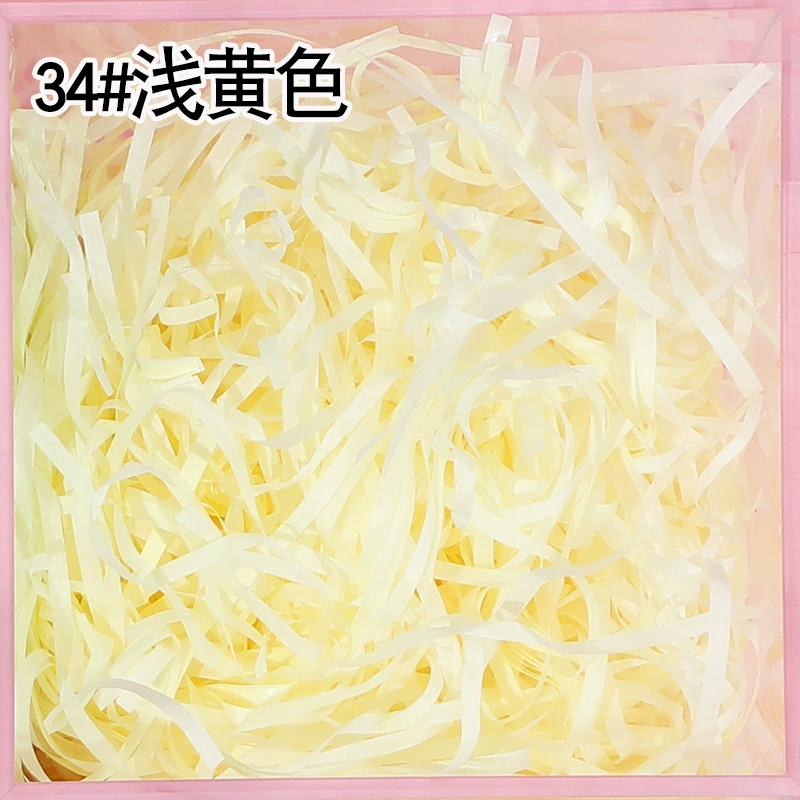 Плотный обложной карт зубчик raffia порванная бумага шелк 50g 30g бумага шелк упаковочная подарочная коробка декор заполнение цветной стружкой бумажные полоски