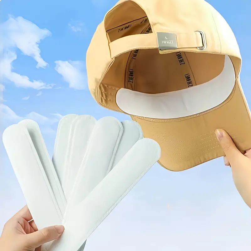 Factory direct disposable brim stickers hat sweat stickers baseball cap anti-sweat pad anti-dirty collar stickers cross-border