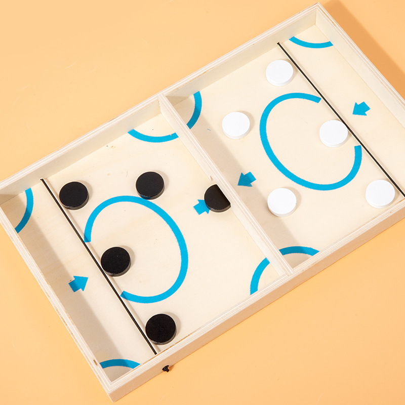Tiktok ajedrez emergente de madera ajedrez interactivo entre padres e hijos colisión ajedrez bola emergente de escritorio hockey sobre hielo en stock Amazon catapulta