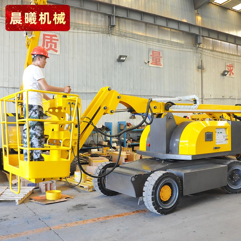 全自行式高空作业车电动液压曲臂升降机移动式维修旋转伸缩平台